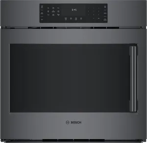Bosch HBL8444LUC 800 Series Single Wall Oven 30'' Left Sideopening Door, Black Stainless Steel Hbl8444Luc Single Wall Ovens single oven with self-cleaning feature
