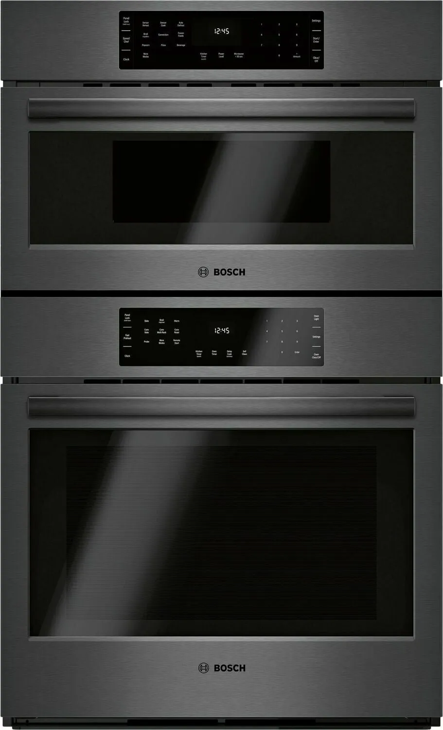 Bosch HBL8743UC 800 Series Combination Oven 30'' Black Stainless Steel Hbl8743Uc Double Wall Ovens built-in double oven 30 inch