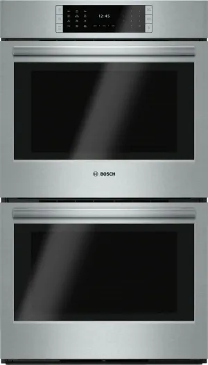 Bosch HBLP651UC Benchmark Series, 30", Double Wall Oven, Ss, Eu Conv./Eu Conv., Tft Touch Control Wall Ovens 27 inch wall oven built-in