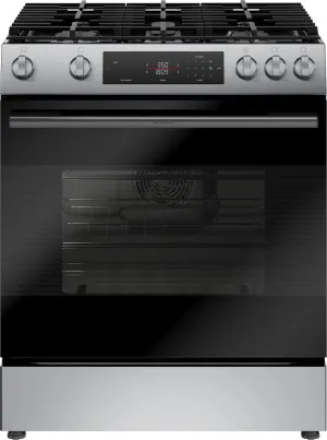 Bosch HGF1050MUC 100 Series Freestanding Gas Range Stainless Steel Freestanding Ranges freestanding dual fuel range 30 inch