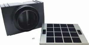 Bosch HIREC5UC Recirculation Kit For Island Hood Hood Accessories charcoal filters for range hoods