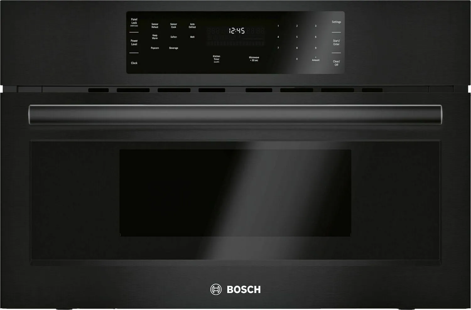 Bosch HMB50162UC 500 Series, 30", Microwave, Black, Drop Down Door Microwave Ovens large capacity kitchen microwave