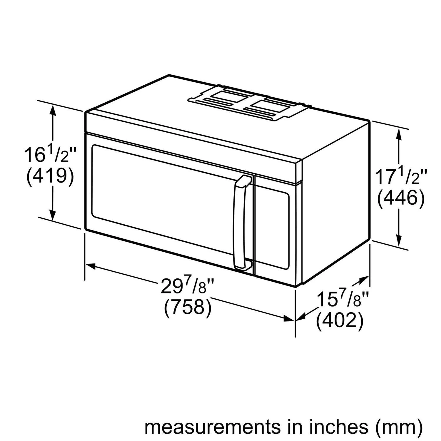 Bosch HMVP054U Benchmark Over-The-Range Microwave 30" Left Sideopening Door, Stainless Steel Hmvp054U