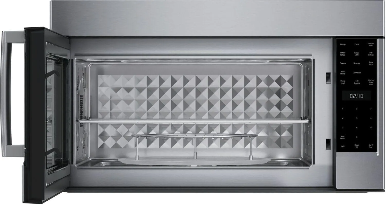 Bosch HMVP054U Benchmark Over-The-Range Microwave 30" Left Sideopening Door, Stainless Steel Hmvp054U