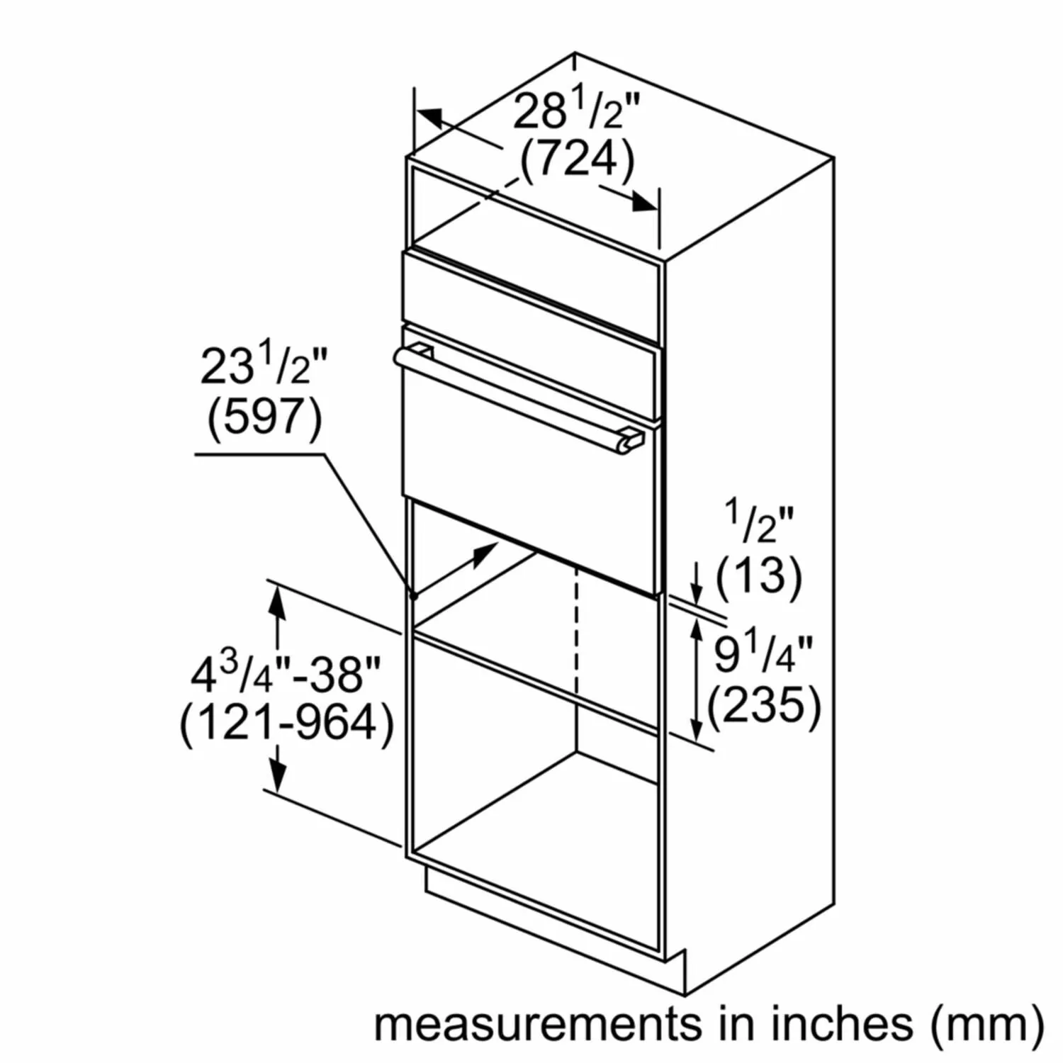 Bosch HSD5051UC 500 Series, 30", Storage Drawer