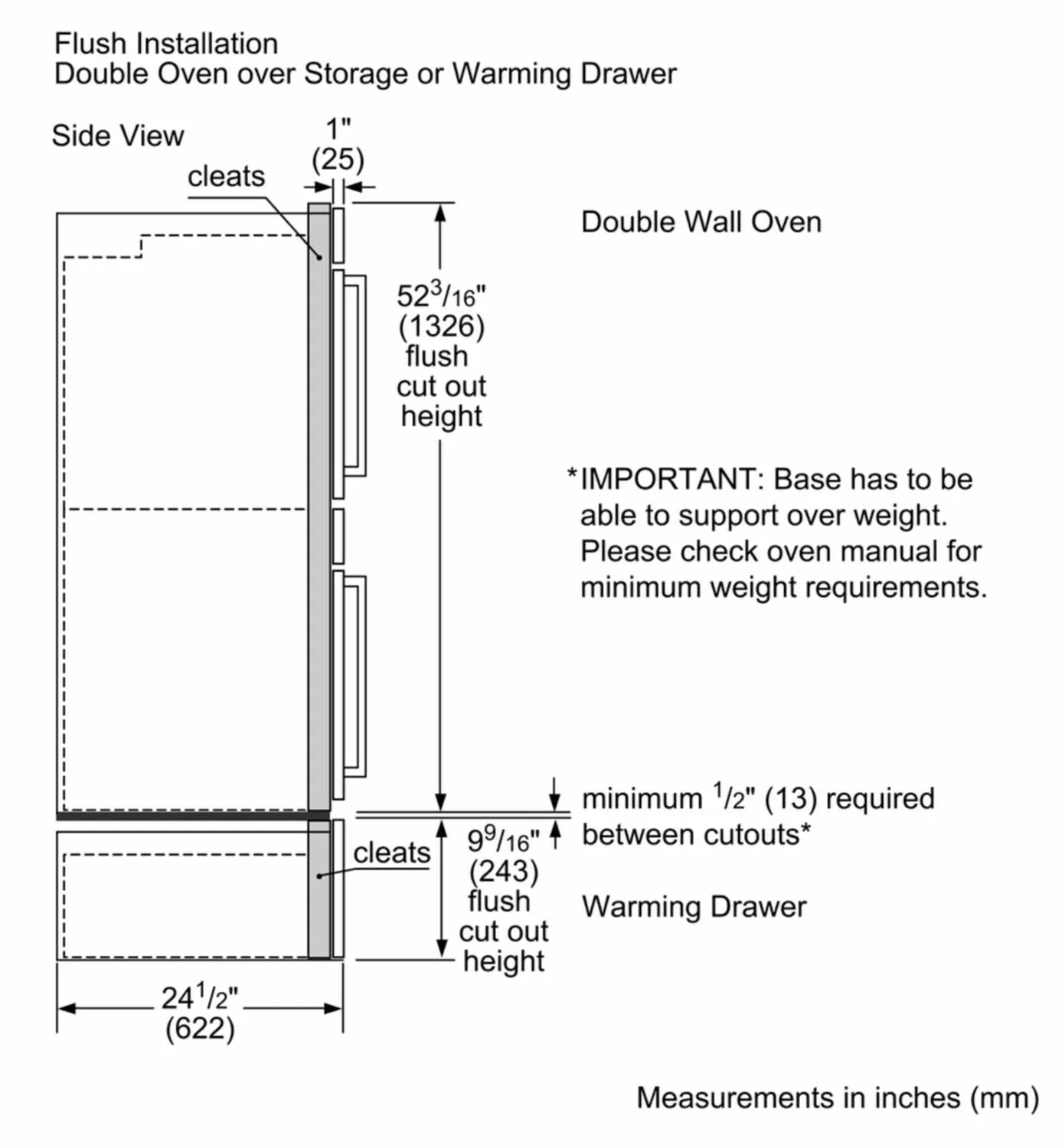 Bosch HSD5051UC 500 Series, 30", Storage Drawer