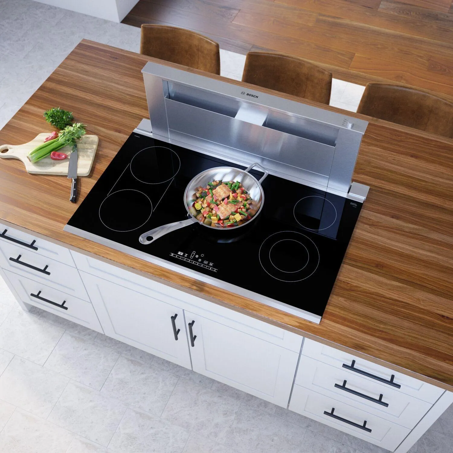 Bosch NET8669SUC 800 Series Electric Cooktop 36'' Black, Surface Mount With Frame Net8669Suc