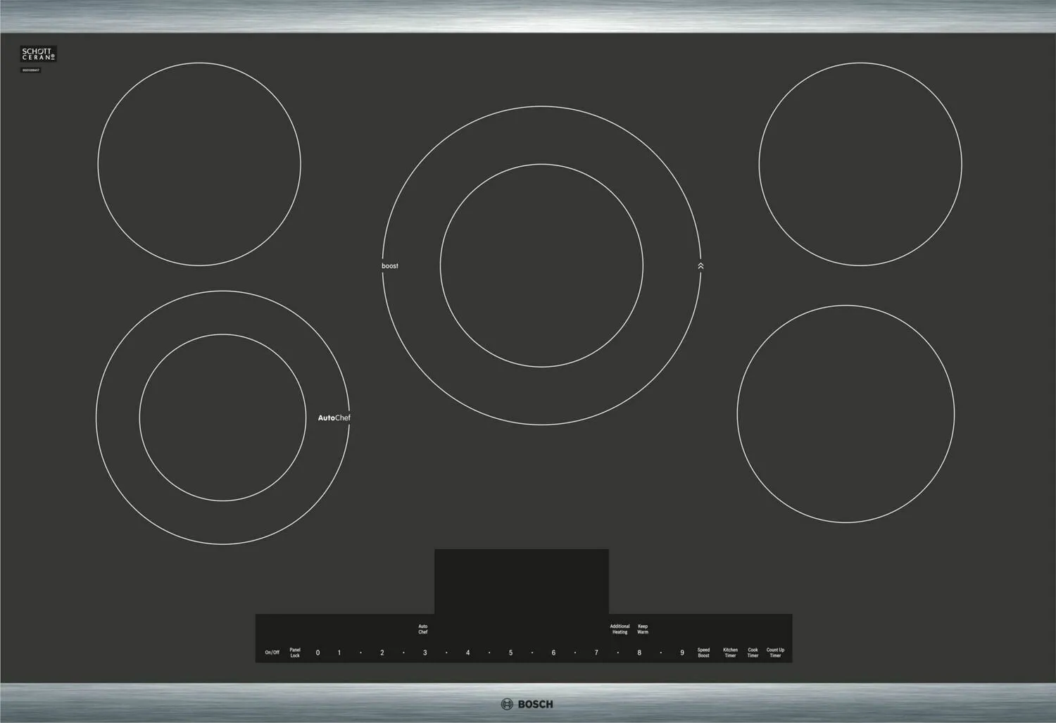 Bosch NETP068SUC Benchmark 30" Electric Cooktop Cooktops stainless steel gas cooktop