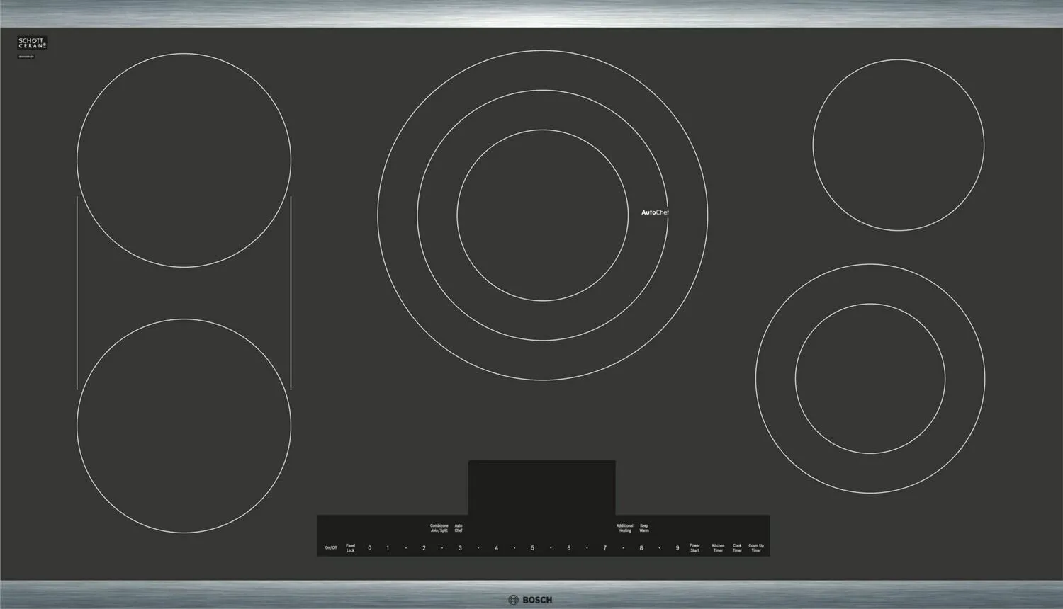 Bosch NETP668SUC Benchmark 36" Electric Cooktop Electric slide-in electric cooking range