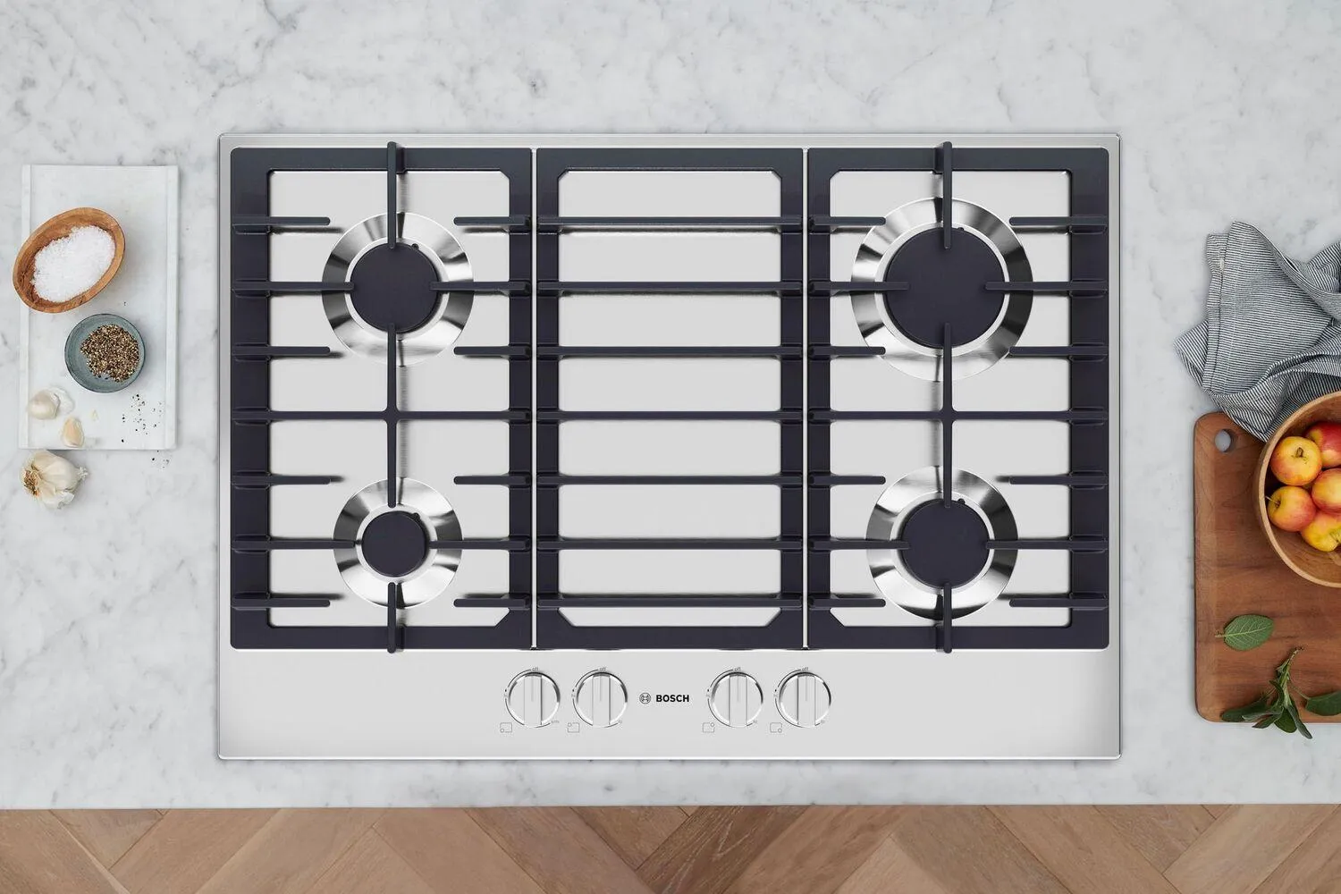 Bosch NGM3051UC 300 Series Gas Cooktop Stainless Steel