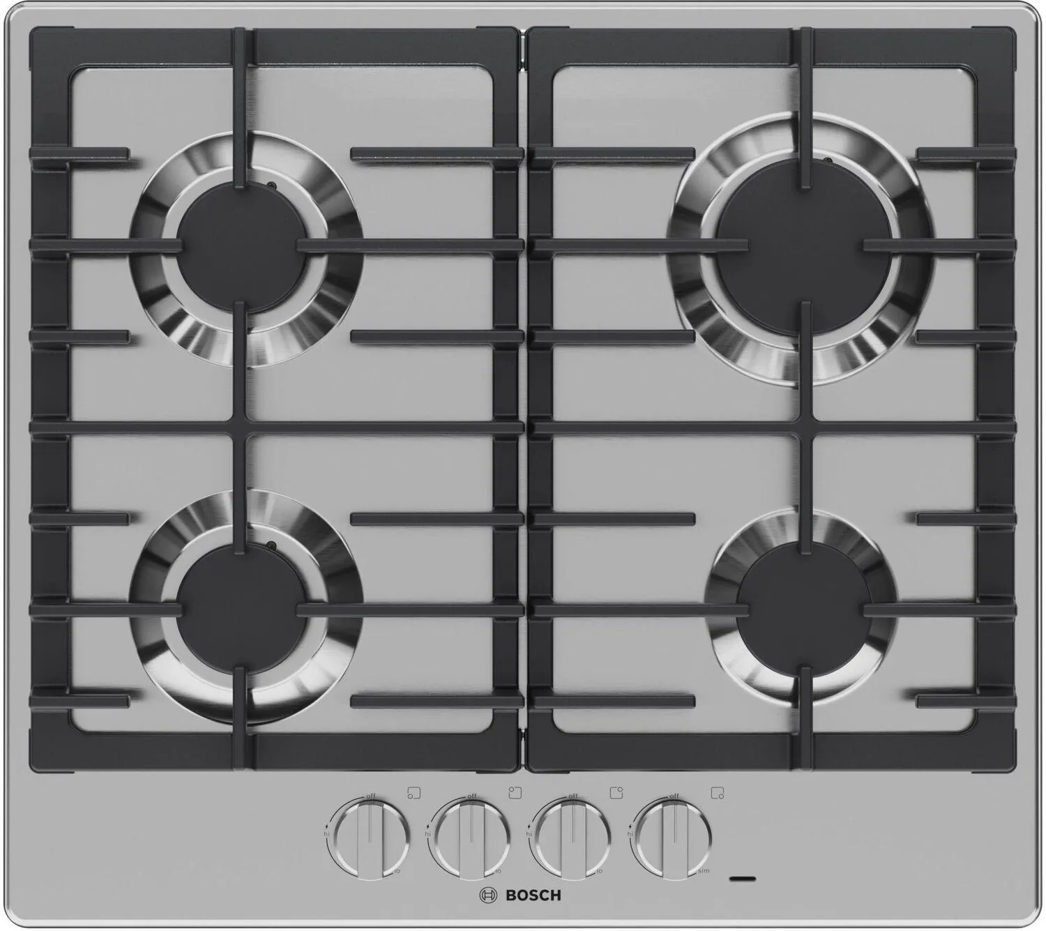 Bosch NGM5453UC 500 Series Gas Cooktop Stainless Steel Ngm5453Uc Gas 4 burner gas range for kitchen