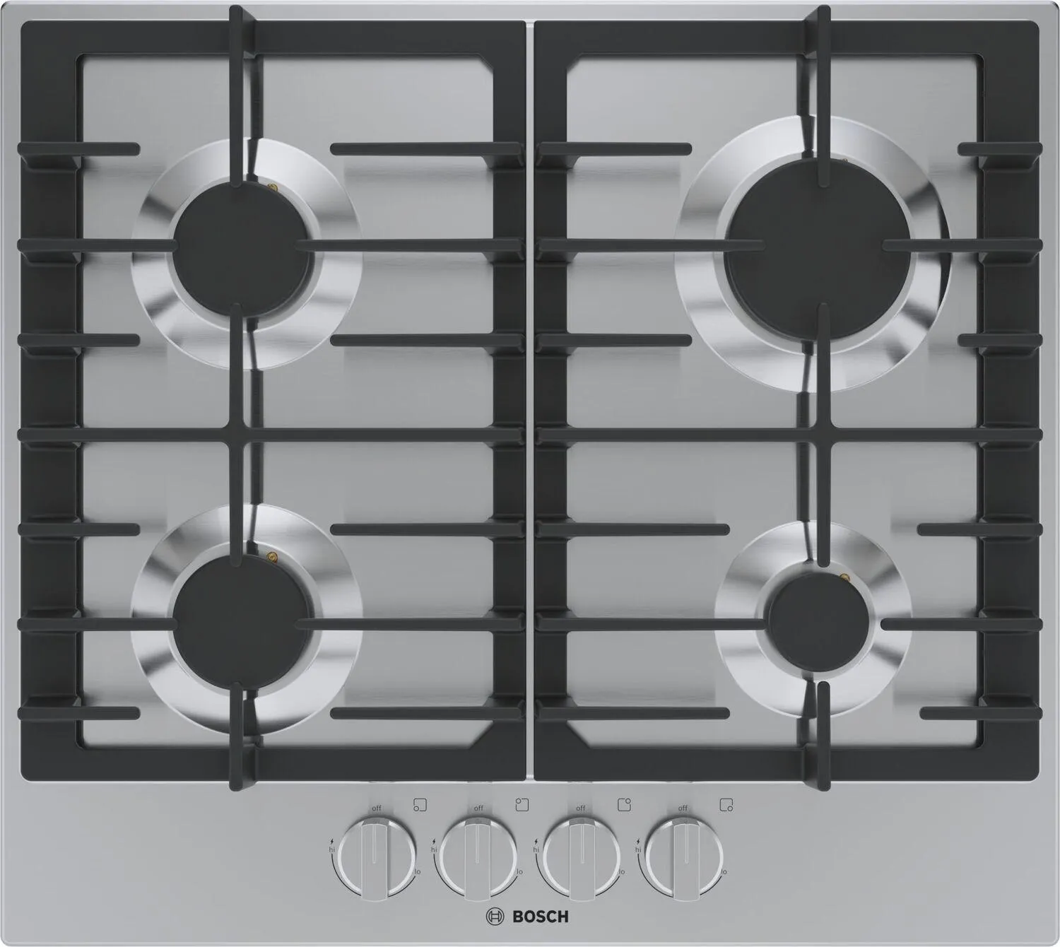 Bosch NGM5458UC 500 Series Gas Cooktop 24'' Stainless Steel Ngm5458Uc Gas 4 burner gas range for kitchen