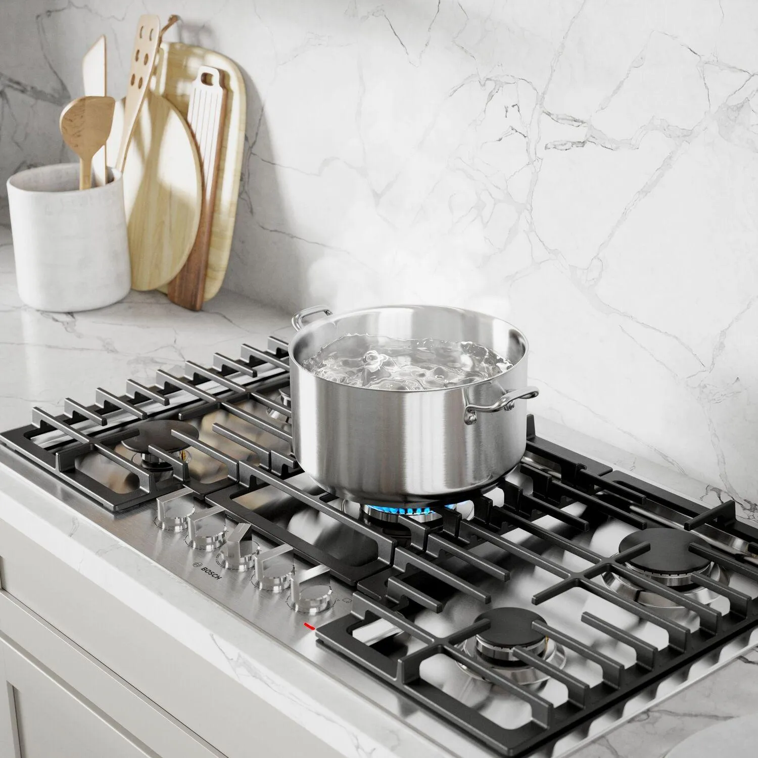 Bosch NGM5658UC 500 Series Gas Cooktop 36'' Stainless Steel Ngm5658Uc