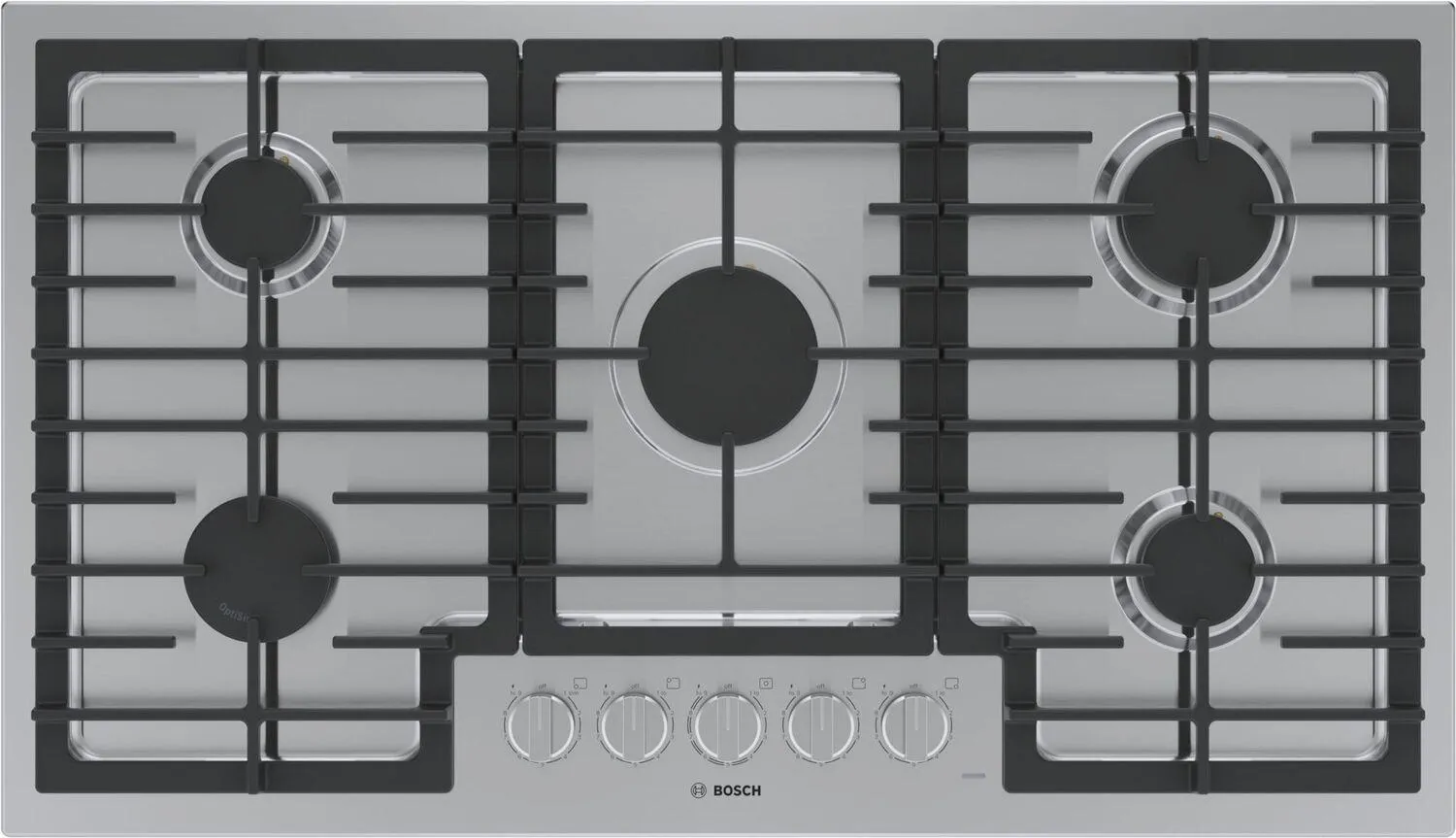 Bosch NGM5658UC 500 Series Gas Cooktop 36'' Stainless Steel Ngm5658Uc Gas 4 burner gas range for kitchen