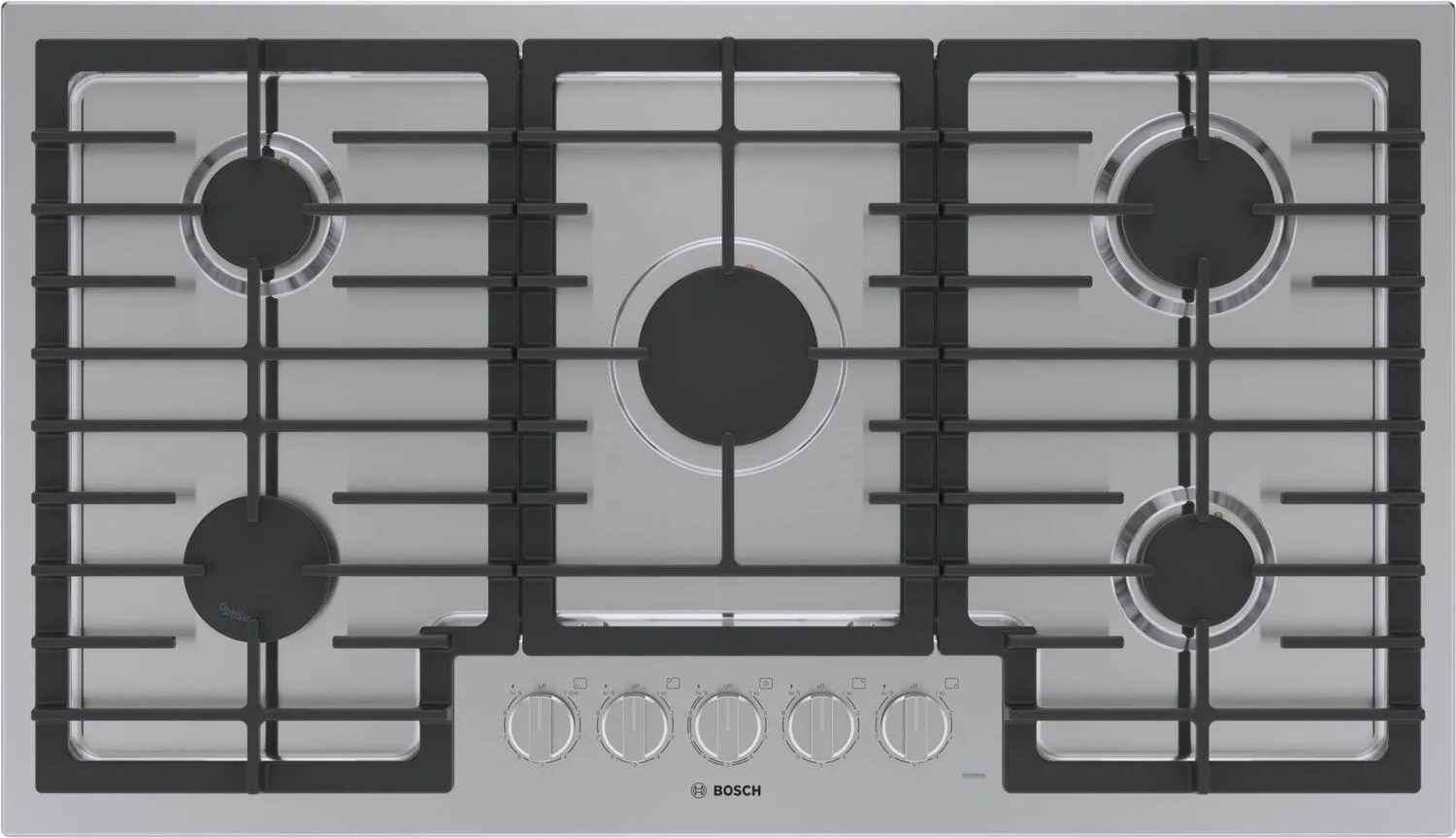 Bosch NGM5659UC 500 Series Gas Cooktop 36" Stainless Steel Ngm5659Uc Gas 4 burner gas range for kitchen