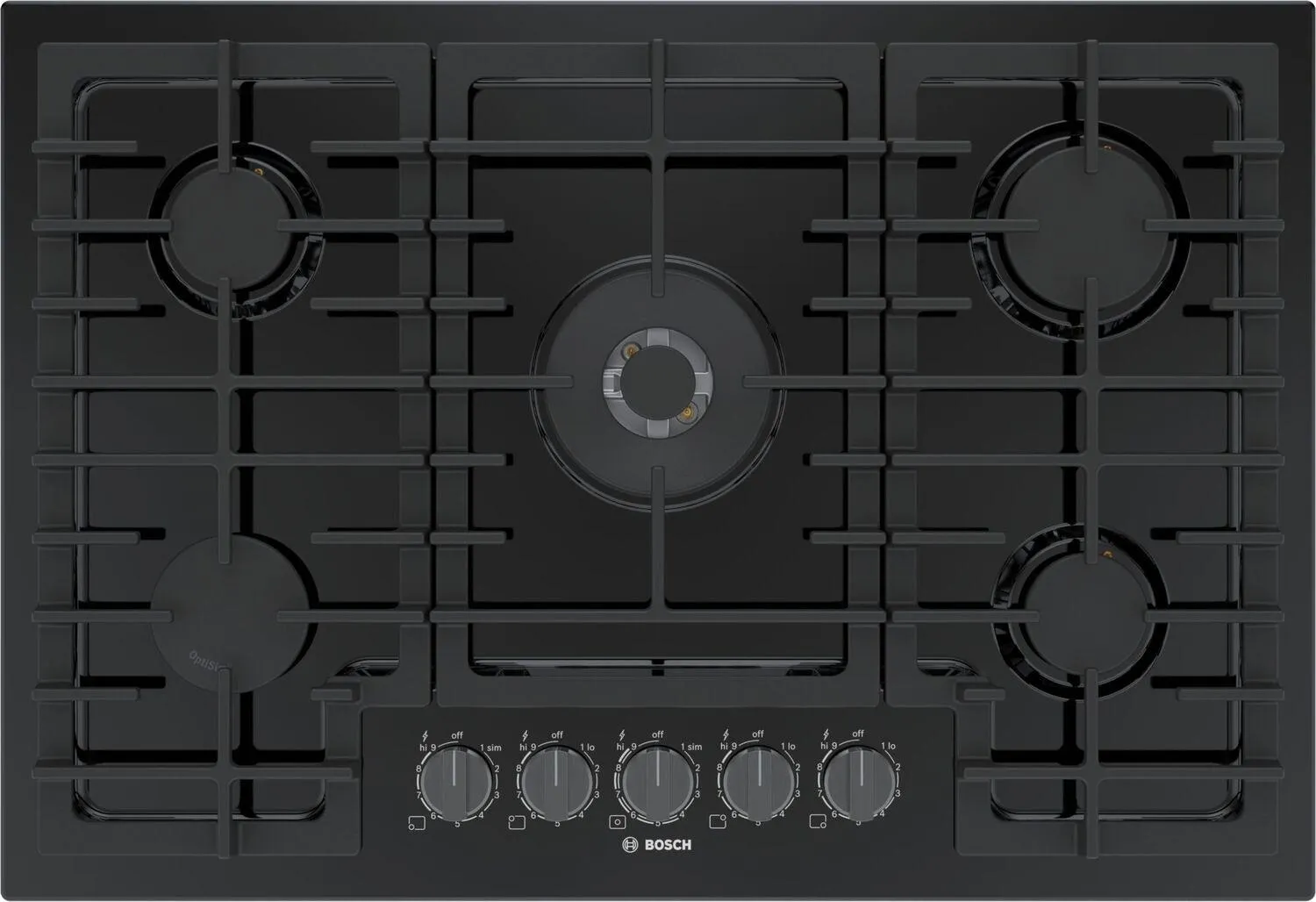 Bosch NGM8048UC 800 Series Gas Cooktop 30'' Black Ngm8048Uc Gas 4 burner gas range for kitchen