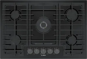 Bosch NGM8048UC 800 Series Gas Cooktop 30'' Black Ngm8048Uc Gas 4 burner gas range for kitchen