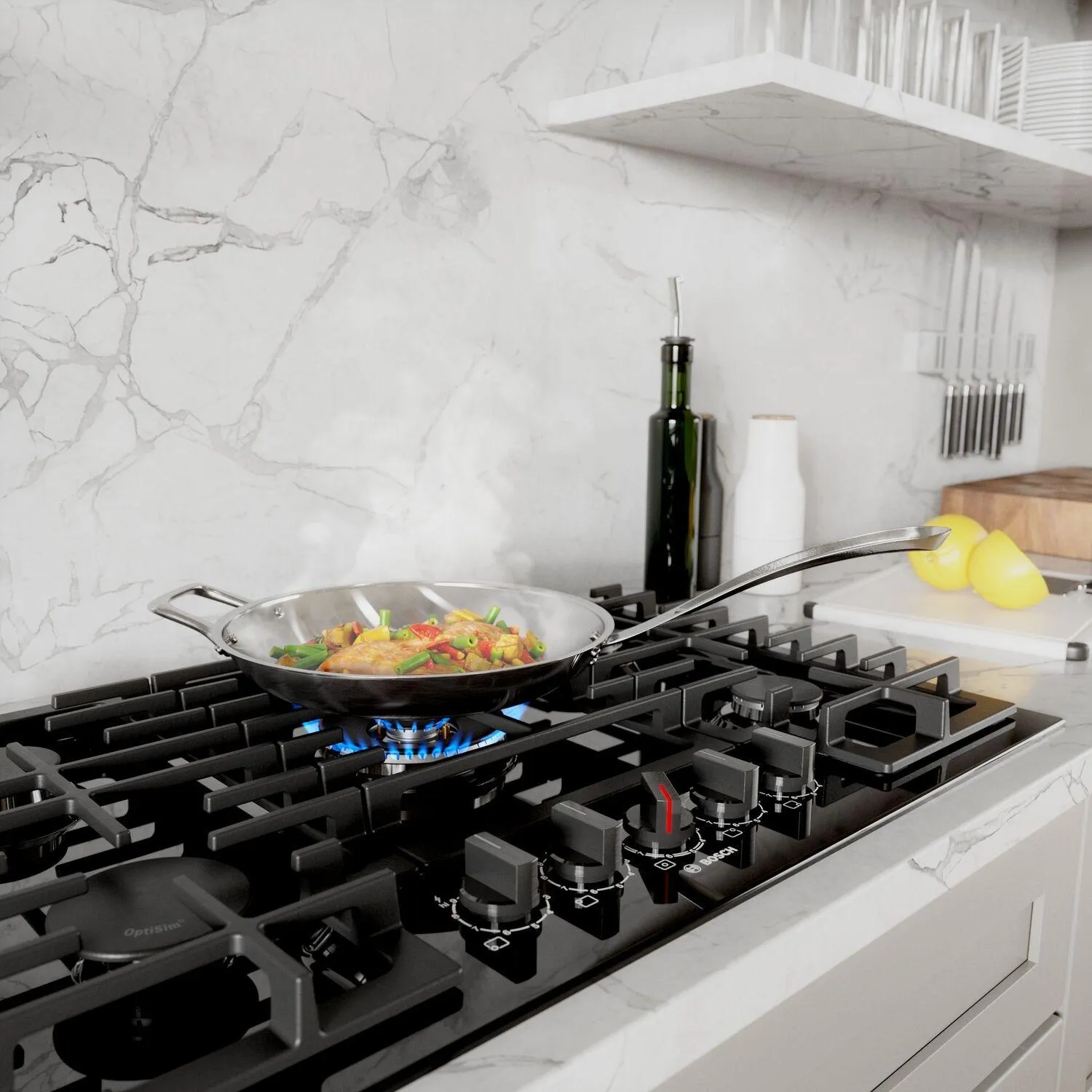 Bosch NGM8049UC 800 Series Gas Cooktop 30" Black Ngm8049Uc