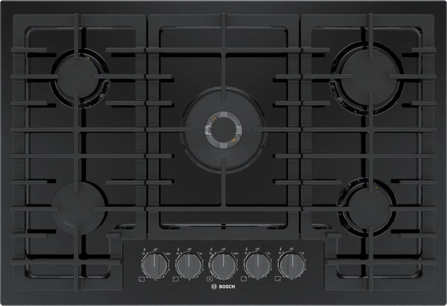 Bosch NGM8049UC 800 Series Gas Cooktop 30" Black Ngm8049Uc Gas 4 burner gas range for kitchen