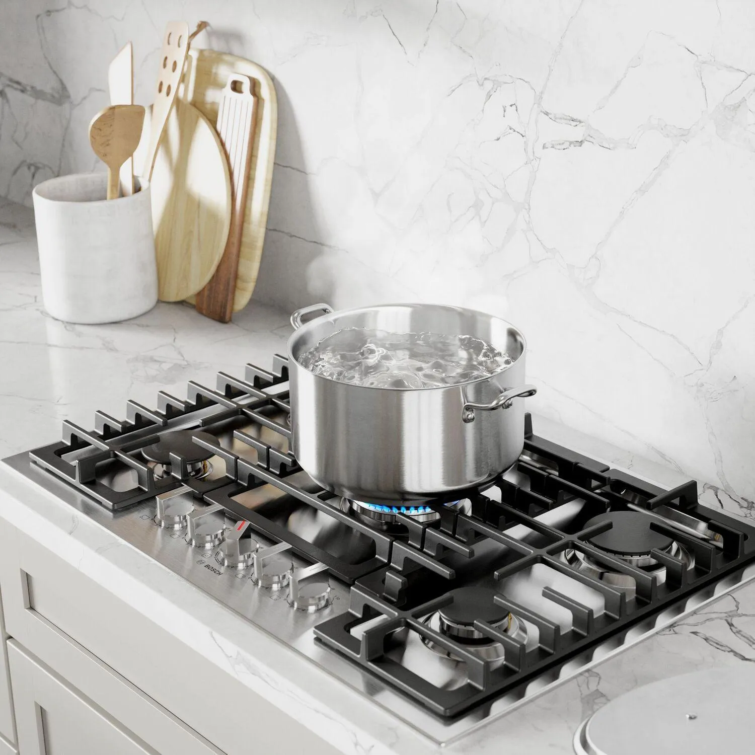 Bosch NGM8058UC 800 Series Gas Cooktop 30'' Stainless Steel Ngm8058Uc
