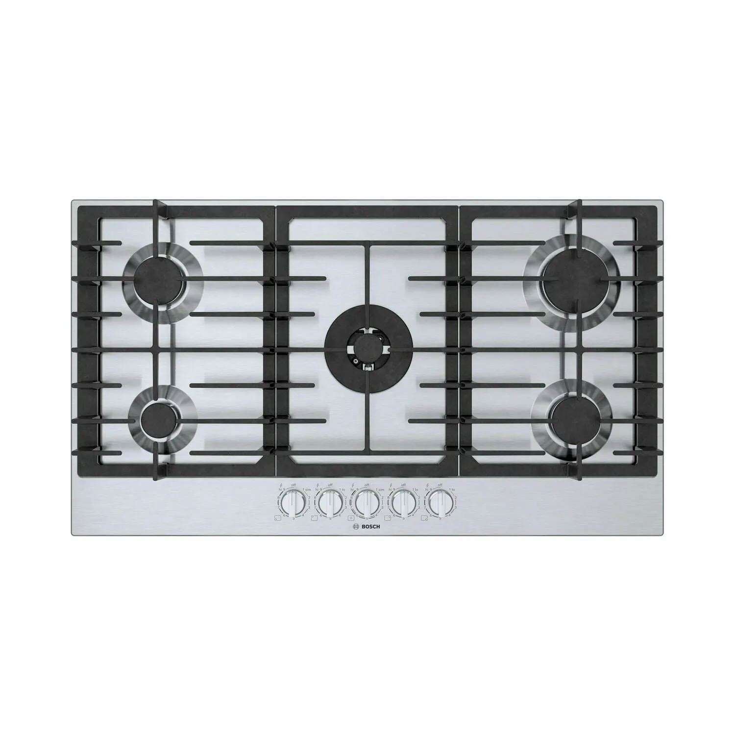 Bosch NGM8657UC 800 Series Gas Cooktop 36'' Stainless Steel Ngm8657Uc