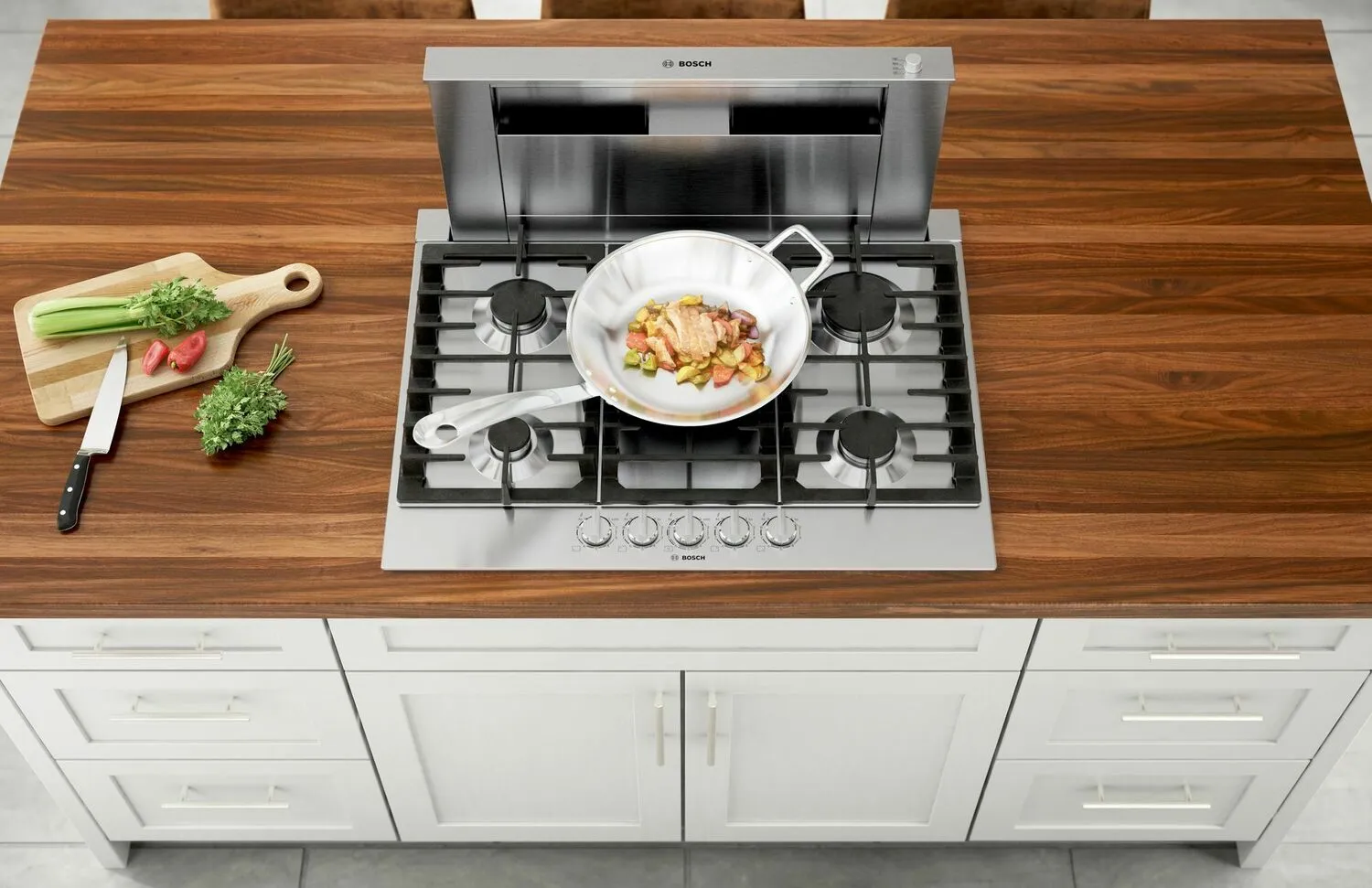 Bosch NGM8657UC 800 Series Gas Cooktop 36'' Stainless Steel Ngm8657Uc
