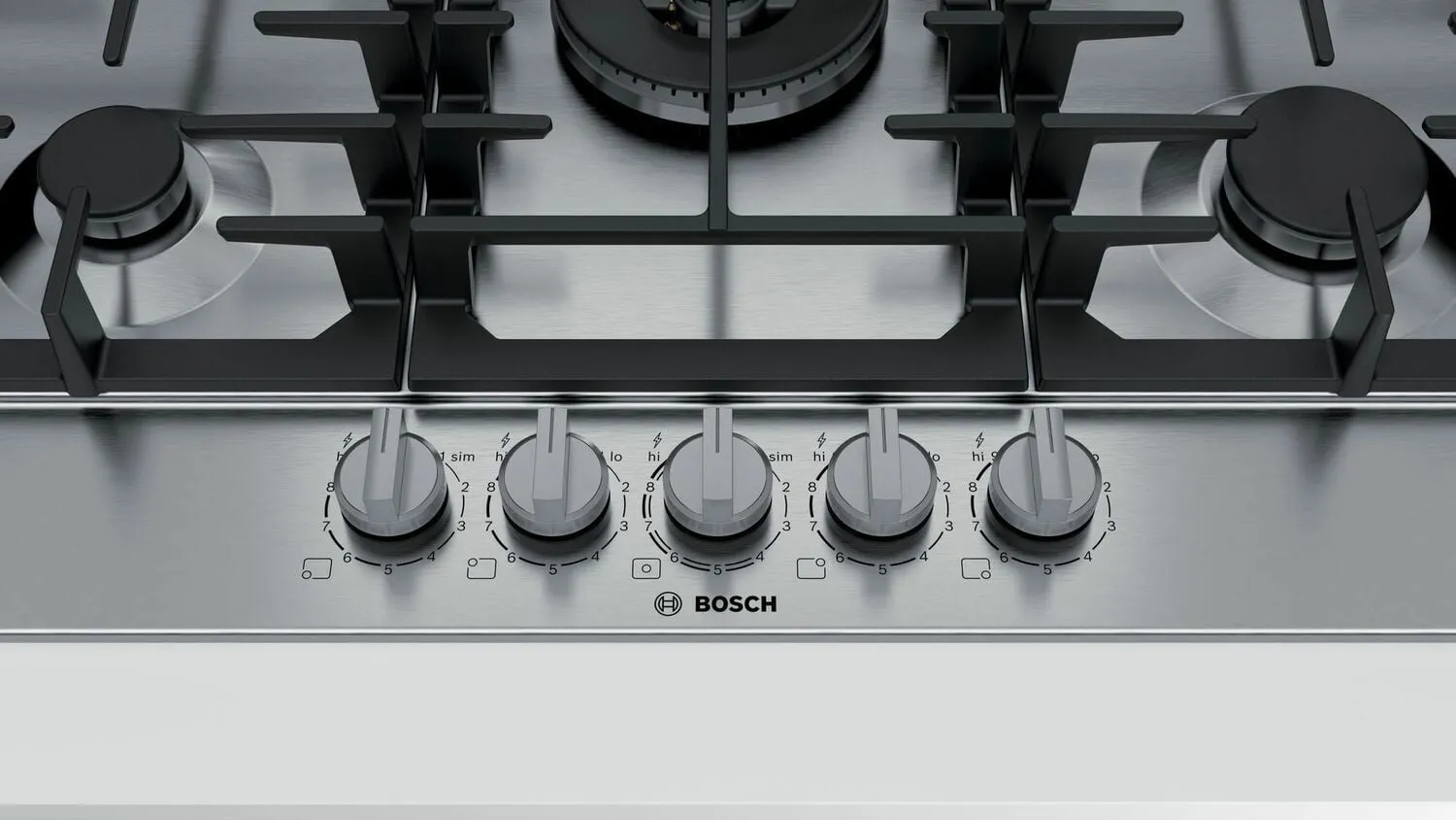 Bosch NGM8657UC 800 Series Gas Cooktop 36'' Stainless Steel Ngm8657Uc