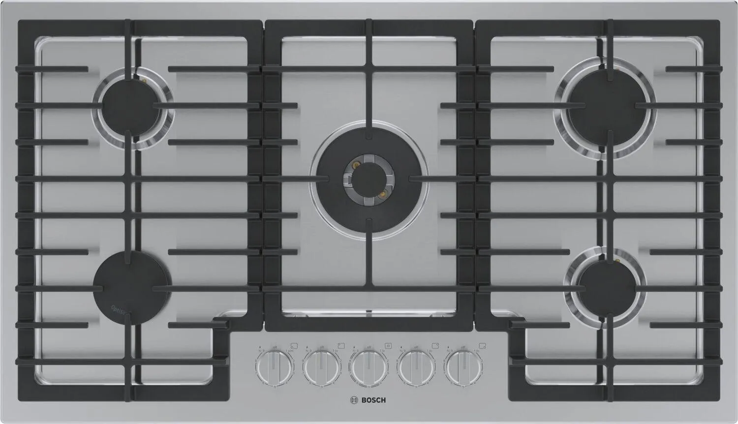 Bosch NGM8659UC 800 Series Gas Cooktop 36" Stainless Steel Ngm8659Uc Gas 4 burner gas range for kitchen