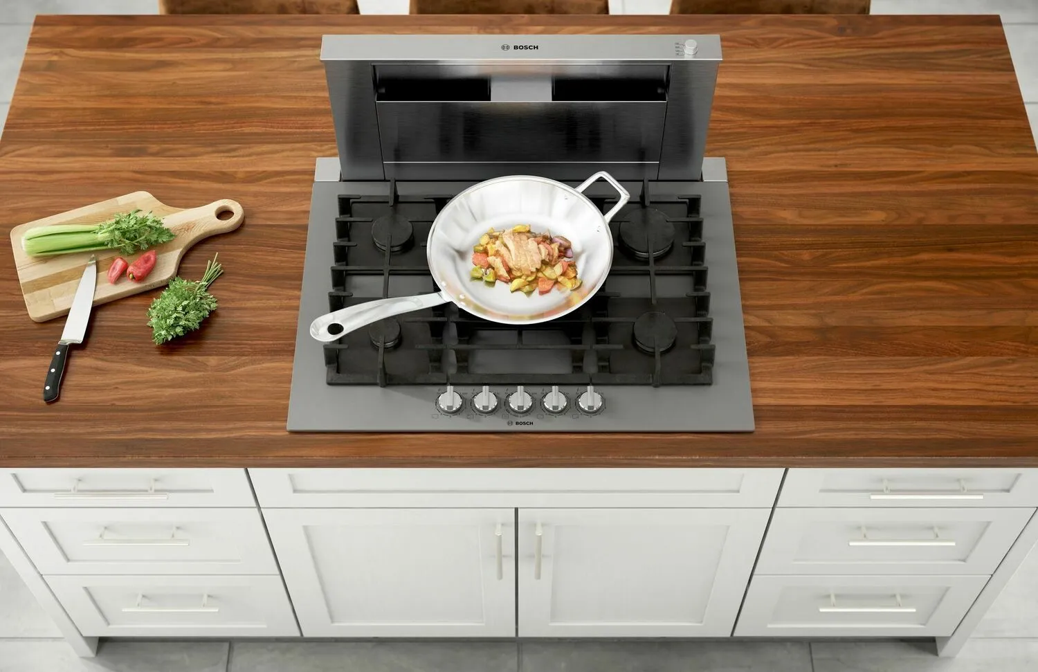 Bosch NGMP077UC Benchmark? Gas Cooktop 30'' Hard Glass, Dark Silver Ngmp077Uc