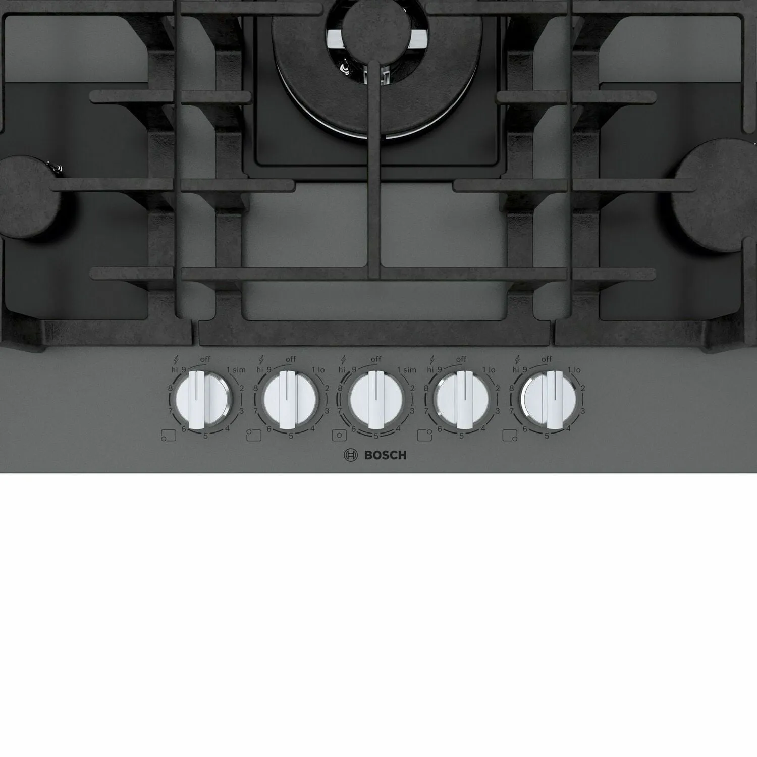 Bosch NGMP077UC Benchmark? Gas Cooktop 30'' Hard Glass, Dark Silver Ngmp077Uc