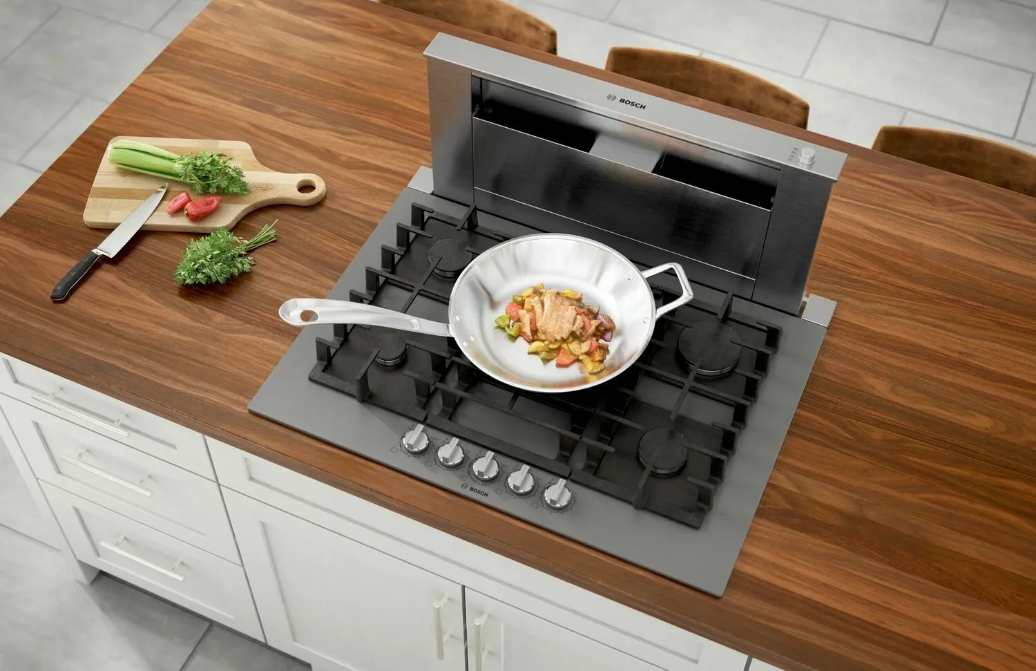 Bosch NGMP077UC Benchmark? Gas Cooktop 30'' Hard Glass, Dark Silver Ngmp077Uc