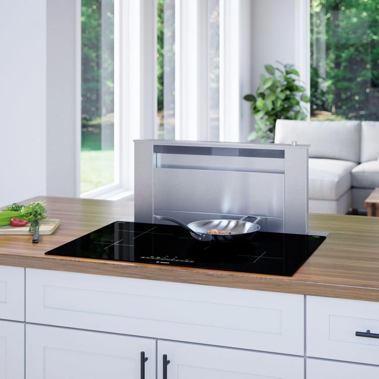 Bosch NIT5060UC 500 Series Induction Cooktop 30'' Black, Surface Mount Without Frame Nit5060Uc