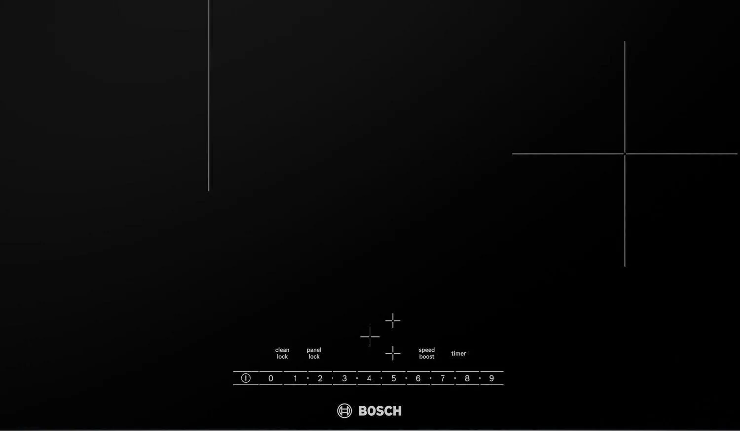 Bosch NIT5460UC 500 Series Induction Cooktop 24'' Black, Surface Mount Without Frame Nit5460Uc