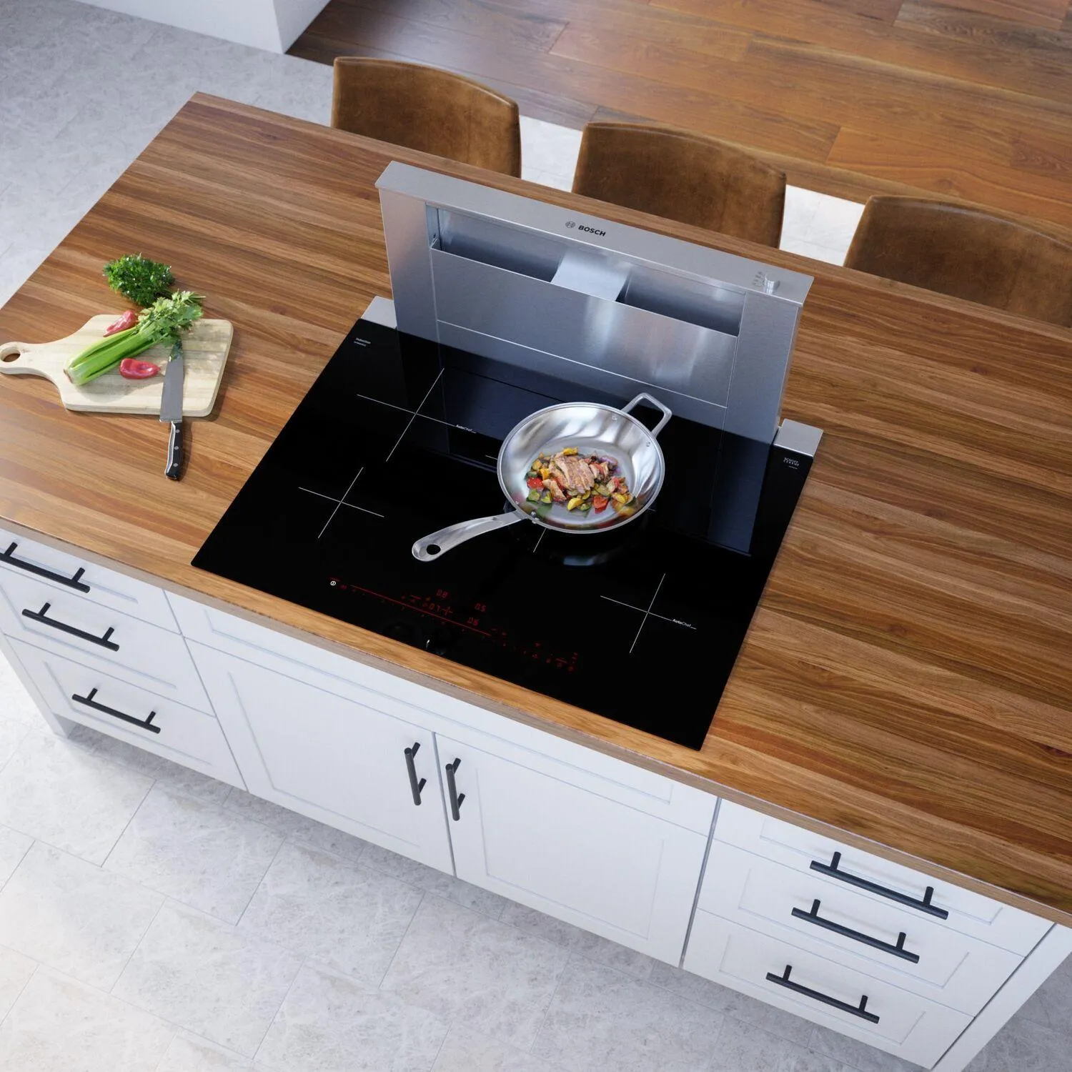 Bosch NIT8060UC 800 Series Induction Cooktop 30'' Black, Surface Mount Without Frame Nit8060Uc