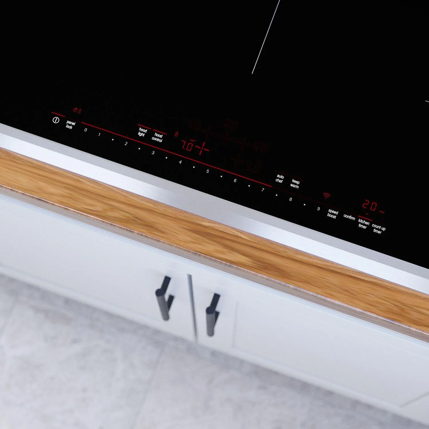 Bosch NIT8660SUC 800 Series Induction Cooktop 36'' Black, Surface Mount With Frame Nit8660Suc