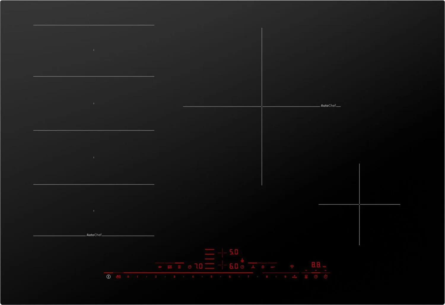 Bosch NITP060UC Benchmark Induction Cooktop 30'' Black, Surface Mount Without Frame Nitp060Uc Electric slide-in electric cooking range