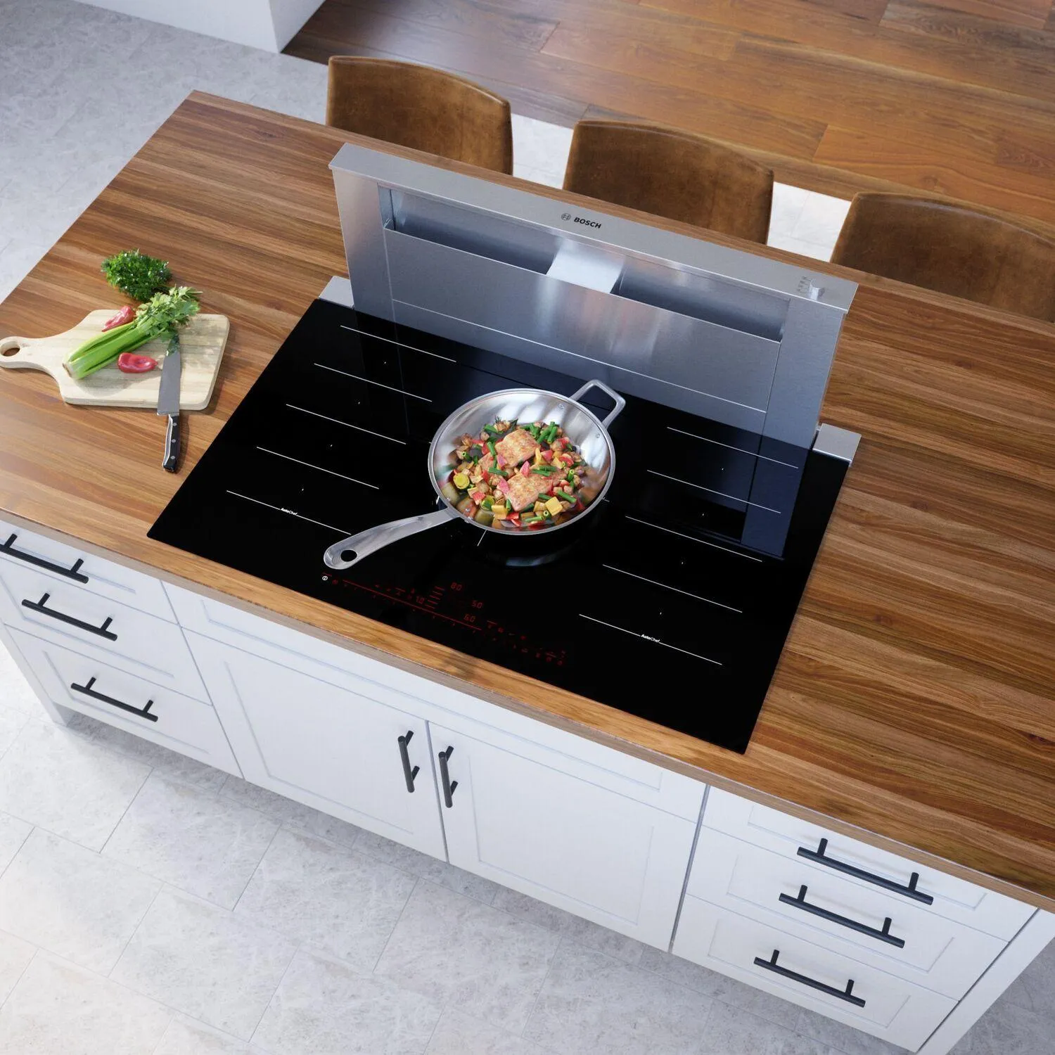 Bosch NITP660UC Benchmark Induction Cooktop 36'' Black, Surface Mount Without Frame Nitp660Uc