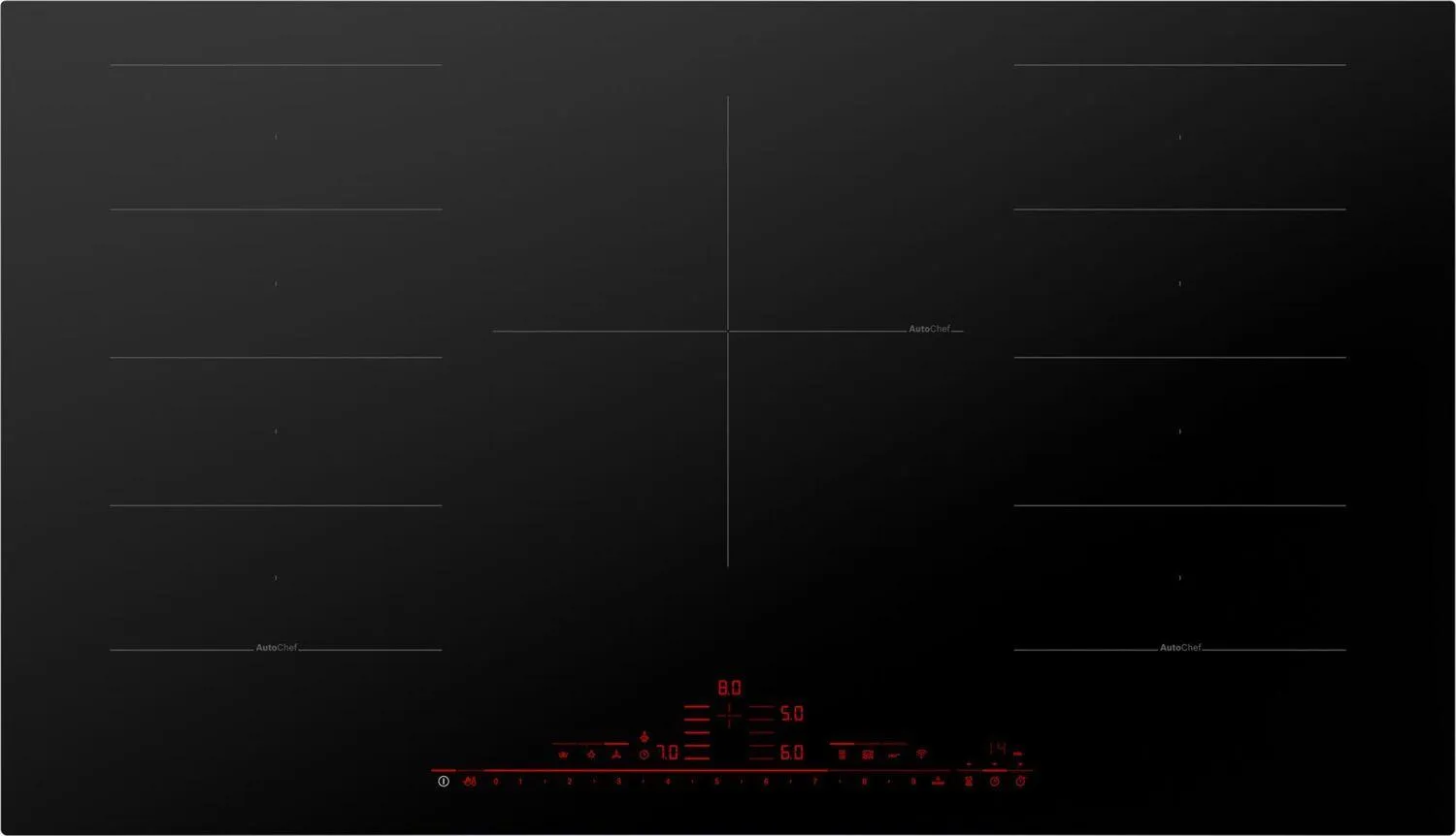 Bosch NITP660UC Benchmark Induction Cooktop 36'' Black, Surface Mount Without Frame Nitp660Uc Cooktops 30 inch cooktop online