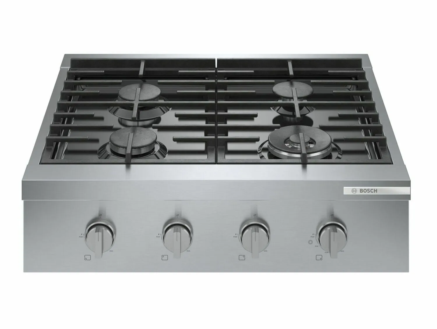 Bosch RGM8058UC 800 Series Gas Rangetop 30'' Stainless Steel Rgm8058Uc Gas 4 burner gas range for kitchen