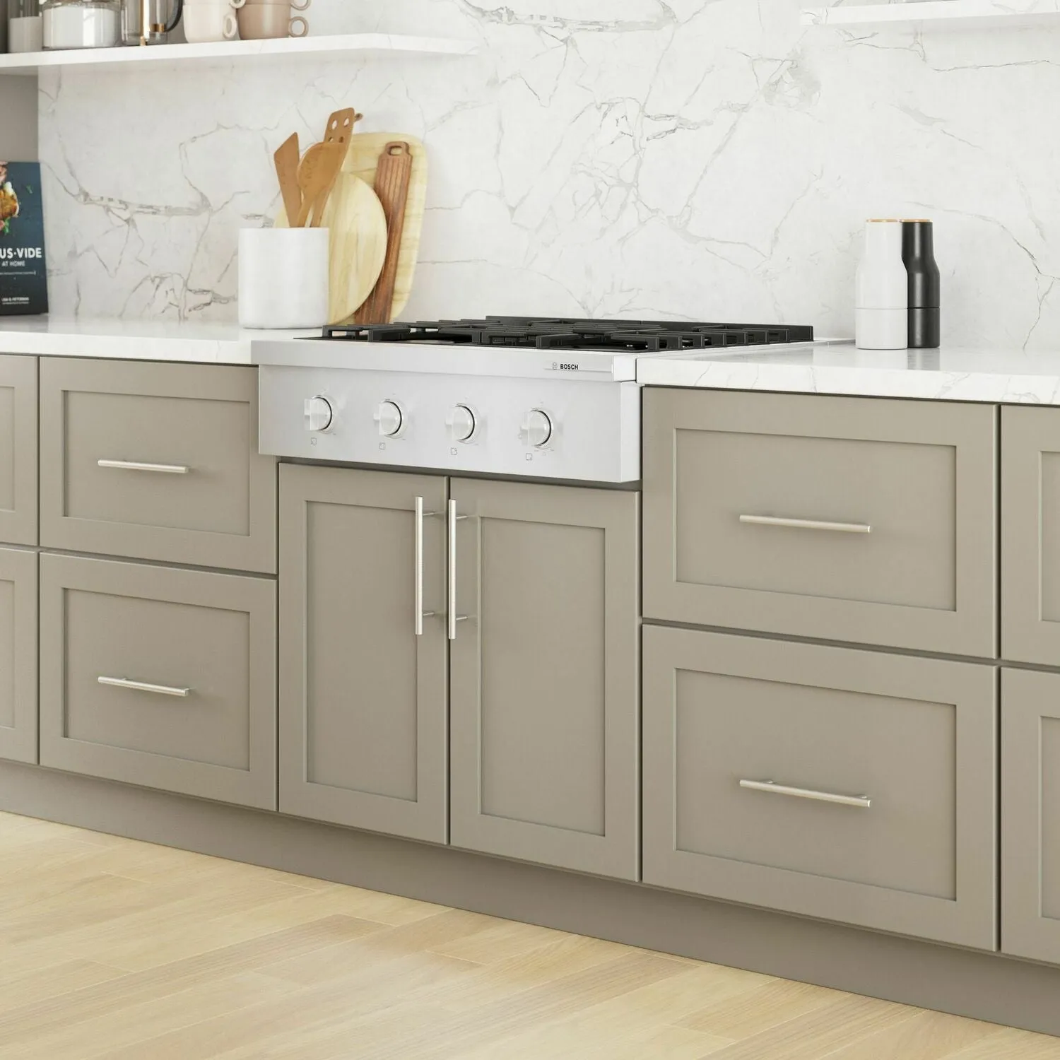 Bosch RGM8058UC 800 Series Gas Rangetop 30'' Stainless Steel Rgm8058Uc