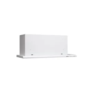 Broan 153001 Broan Elite 30-Inch Under-Cabinet Slide-Out Range Hood W/ Light, White Ducted Hoods stainless steel vent hood ducted