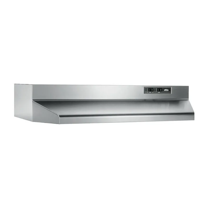 Broan 402404 24", Stainless Steel, Under-Cabinet Hood, 160 Cfm Ventilation Range Hoods high suction kitchen exhaust hood