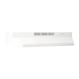 Broan 413001L 30" Ductless Under-Cabinet Range Hood With Light In White Ventilation Range Hoods high suction kitchen exhaust hood