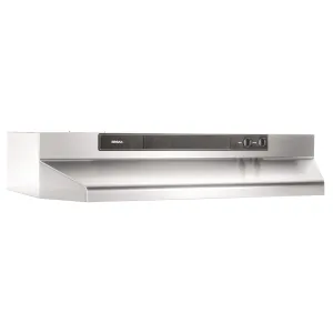 Broan 462404 Broan 24-Inch Convertible Under-Cabinet Range Hood, 220 Cfm, Stainless Steel Convertable Hoods quiet convertible vent hood