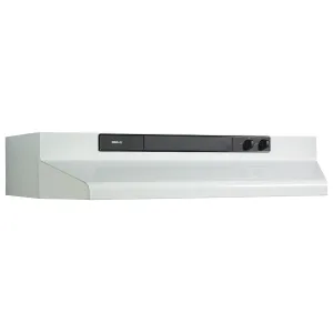 Broan 463001 Broan 30-Inch Convertible Under-Cabinet Range Hood, 220 Cfm, White Convertable Hoods quiet convertible vent hood