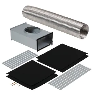 Broan ARKEW43 Optional Recirculation Kit For Ductless Installation Of Ew43 Series Chimney Range Hoods Hood Accessories LED light kits for hoods