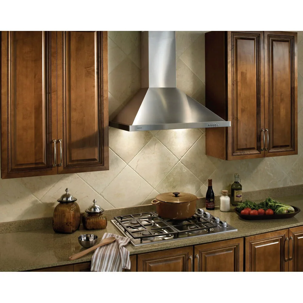 Broan B5836SS Broan 36-Inch European Style Wall-Mount Chimney Range Hood, 450 Cfm, Stainless Steel