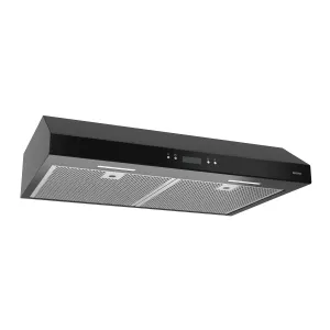 Broan BCDJ130BL Broan 30-Inch Convertible Under-Cabinet Range Hood W/ Heat Sentry, 400 Cfm, Black Ductless Hoods filterless ductless hood for apartment