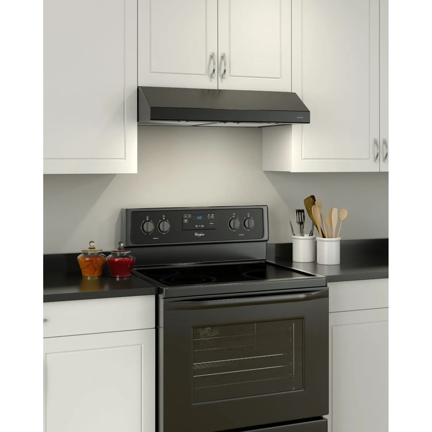 Broan BCSD124BL Broan 24-Inch Convertible Under-Cabinet Range Hood, Black
