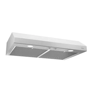 Broan BCSD136WW Glacier 36-Inch 300 Max Blower Cfm 5 Sones White Range Hood Ductless Hoods filterless ductless hood for apartment